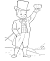 Saint Patrick's kids coloring page