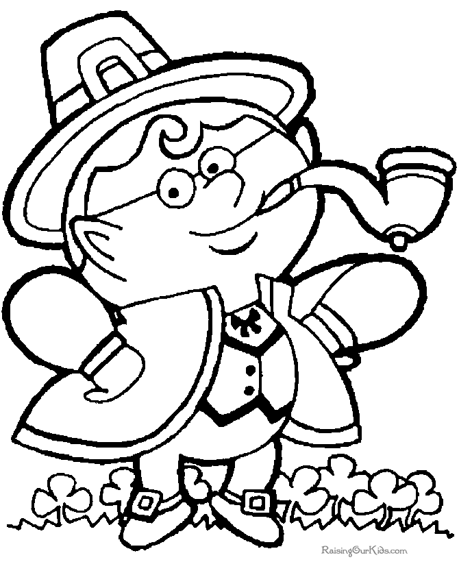 Leprechaun coloring pages