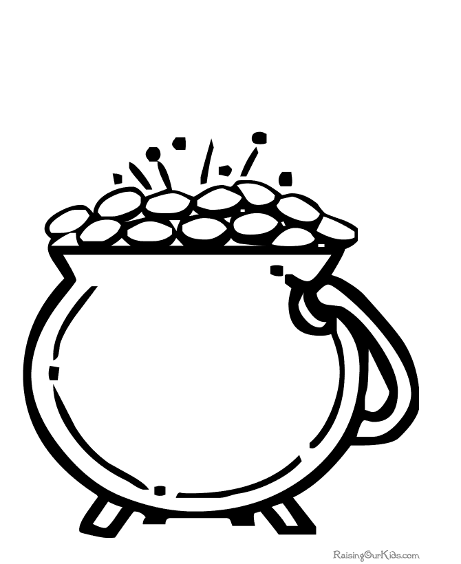 St Patrick's preschool coloring pages