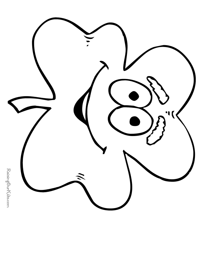 Preschool shamrocks coloring pages