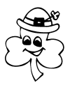 Preschool shamrock coloring pages