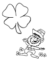 preschool leprechaun coloring page