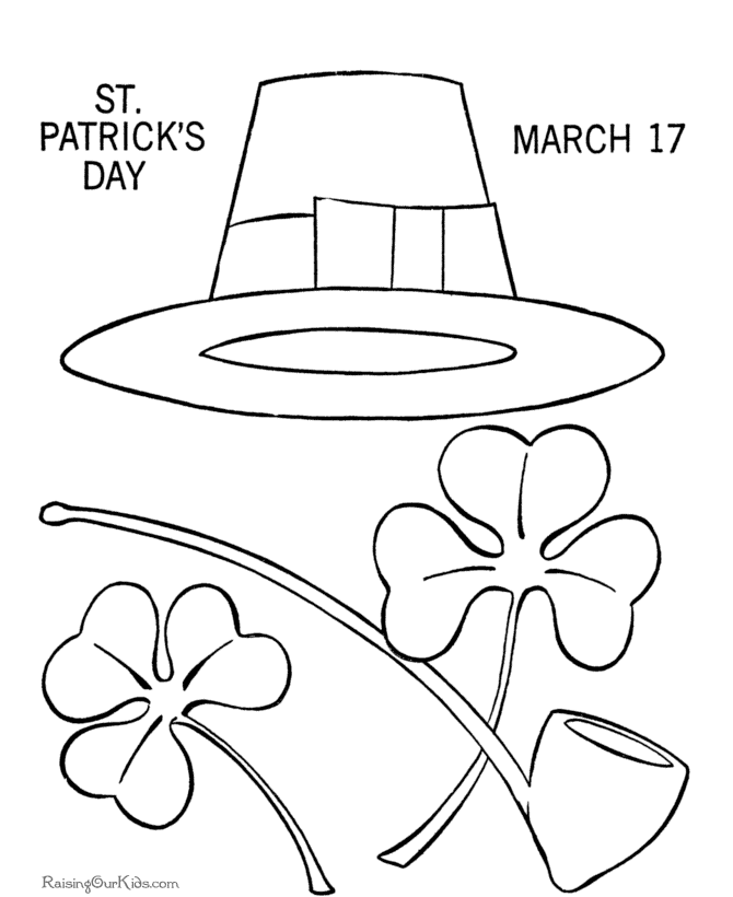 Shamrock coloring pages