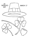 Shamrock coloring pages