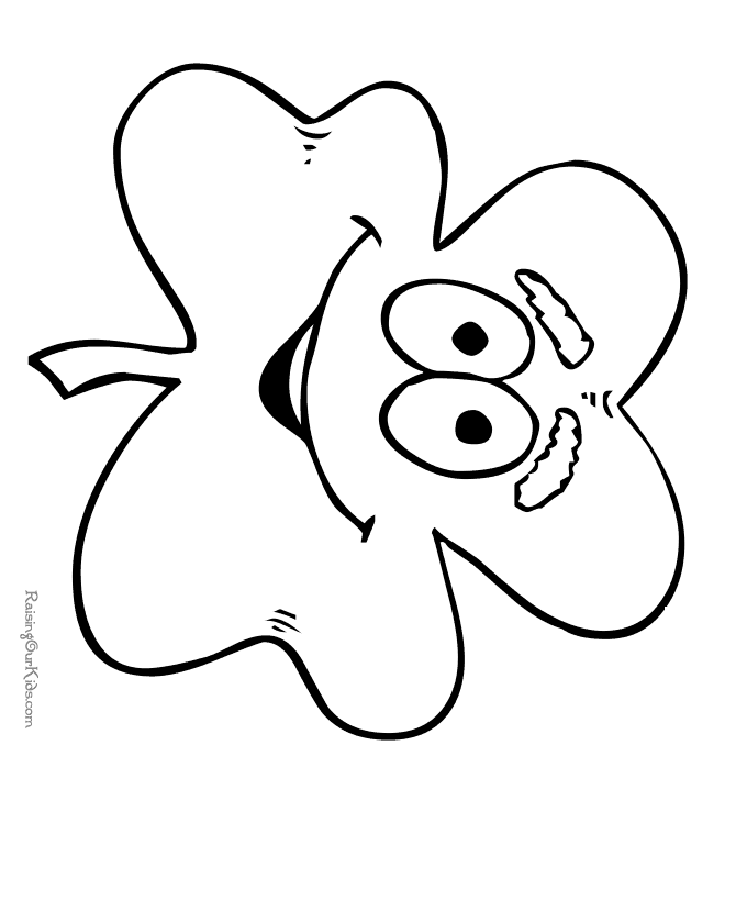 Shamrock coloring sheets